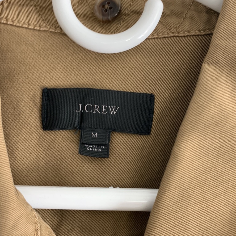 Jcrew tie waist tan peplum jacket - Picture 3 of 5